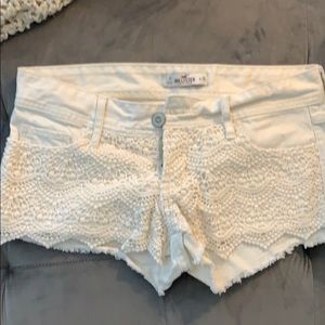 Hollister embellished jean shorts, size 3
